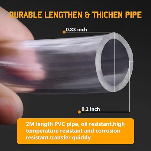 Miniatura 2 de 1 bomba de aceite de gasolina para automóvil, sifón manual de gran flujo de gasolina diésel, bomba de aceite portátil con tubo de bomba de