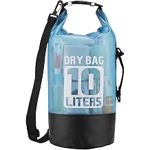 Dry Bag Waterproof for Men Women, 10L Roll Top Dry Bag Backpack, Blue