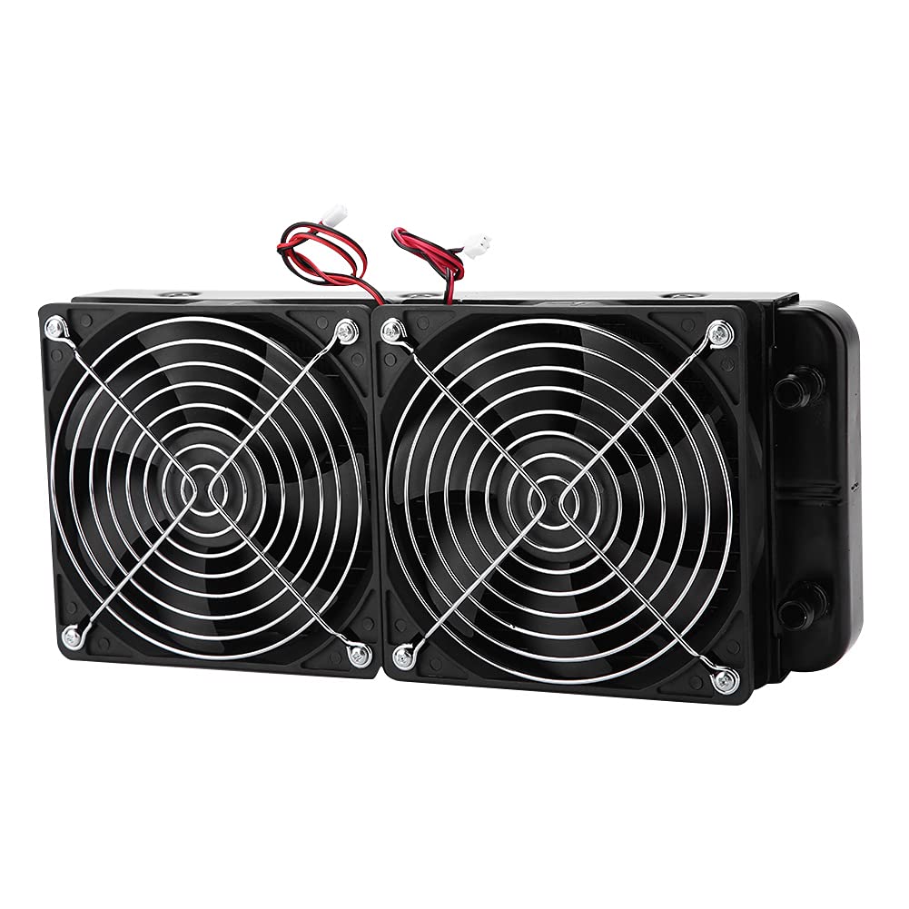 metodo de enfriamiento de líquidos de alto rendimiento Sustvita - Radiador de enfriamiento de agua de CPU de 240 mm con disipador de calor del ventilador dual - agradable para