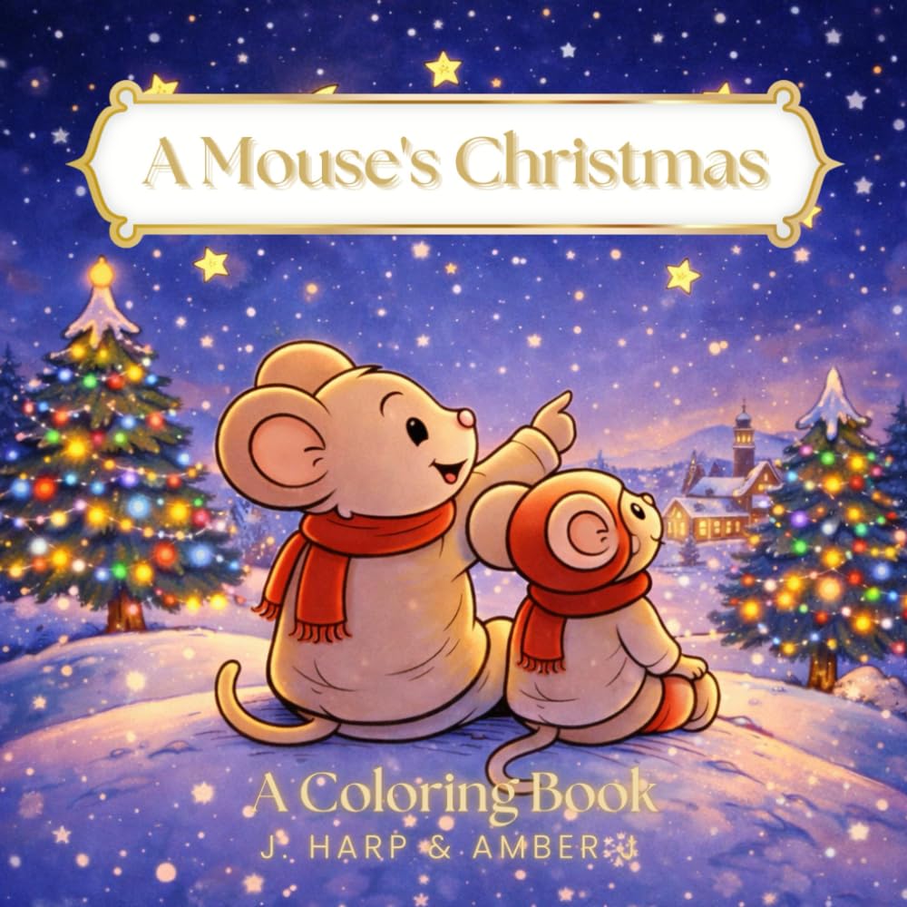 A Mouse’s Christmas Coloring Book for Kids Ages 4+: Cute Holiday Adventures with a Cozy Little Mouse (Coloring Adventures for Kids)