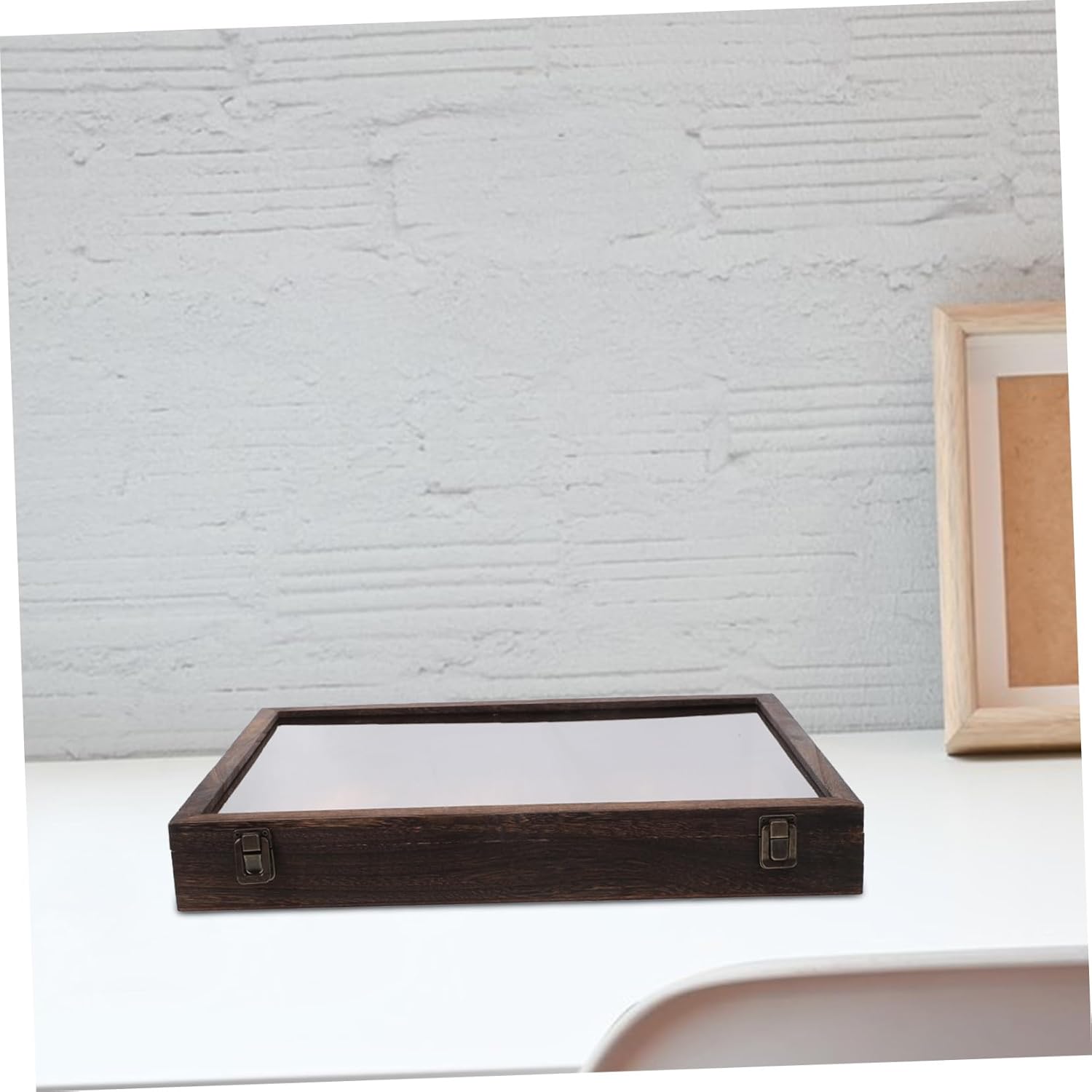 Zerodeko Real Butterfly Specimen Display Case Wooden Dried Flower Shadow Box Cover for Preserving Butterflies and Plants Decor