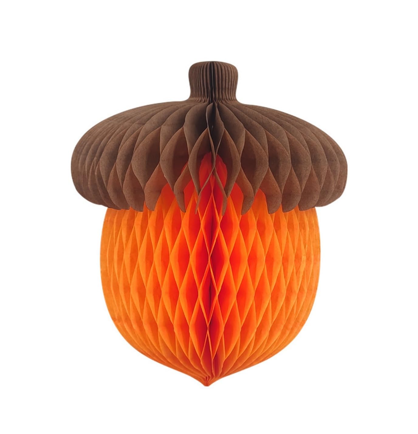 Linterna de Papel farolillo Paquete De 10 Farolillos Papel con Forma Bellota Otoñal Y Bola Nido Abeja For Decorar El Día Acción Gracias Decoraciones de Año Nuevo(20cm)
