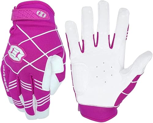 Seibertron B-A-R PRO 2.0 - Guantes insignia de bateo de béisbolsoftbol, con super agarre, para adultos y jóvenes