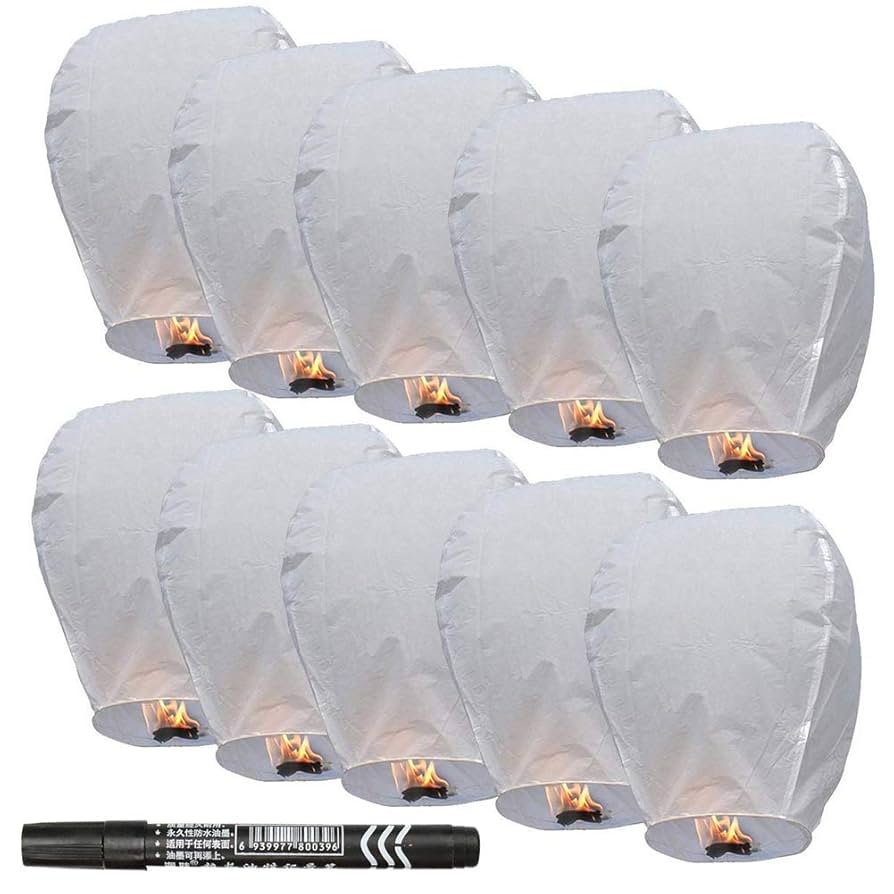 Party City 30 Pack Chinese Lanterns Sky Lanterns To Release In Sky