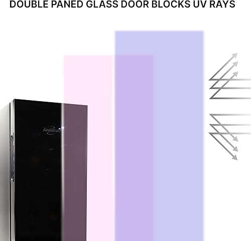 Miniatura 6 de Koolatron Urban Series - Enfriador de vino de 12 botellas refrigerador de vino termoeléctrico refrigerador de vino independiente de 1 pie cúbico