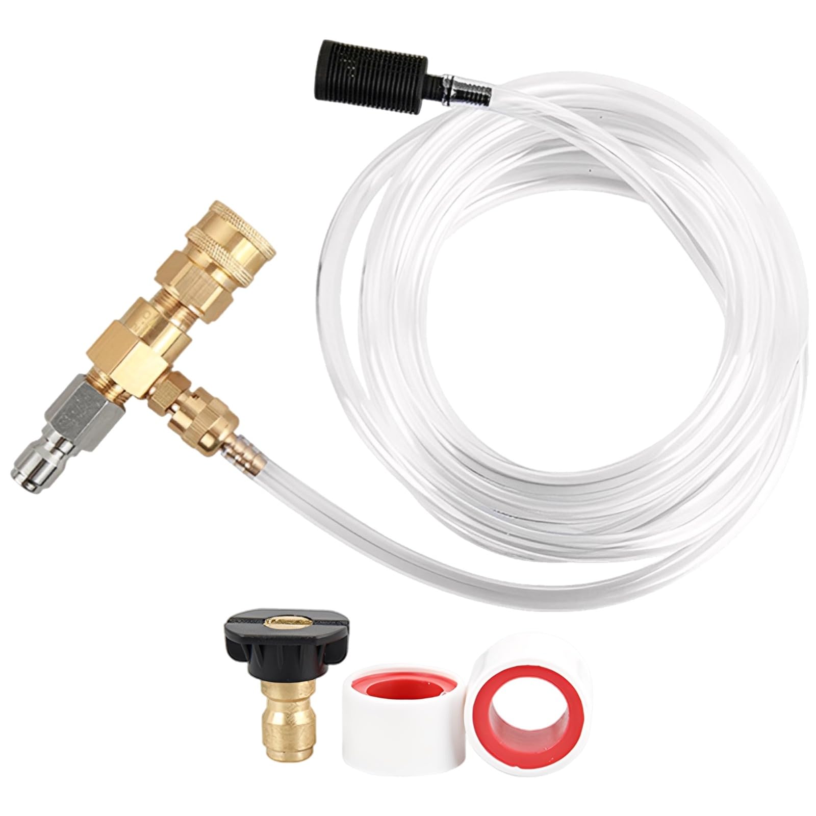 Inyector para lavadora a presión regulable con boquilla de jabón de 3/8