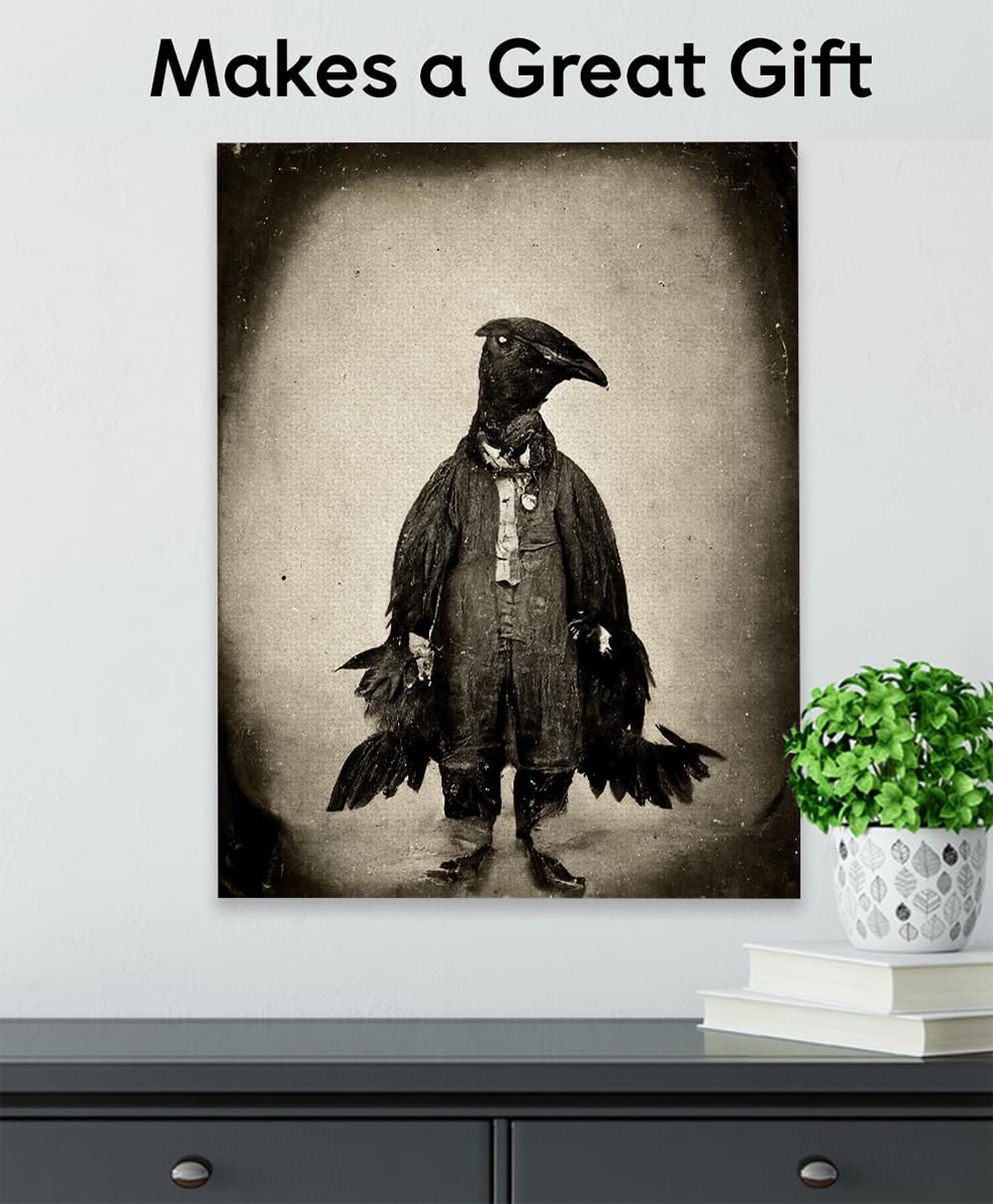 Amazon.com: Raven Man 16x20 Unframed Print – Surreal & Eerie