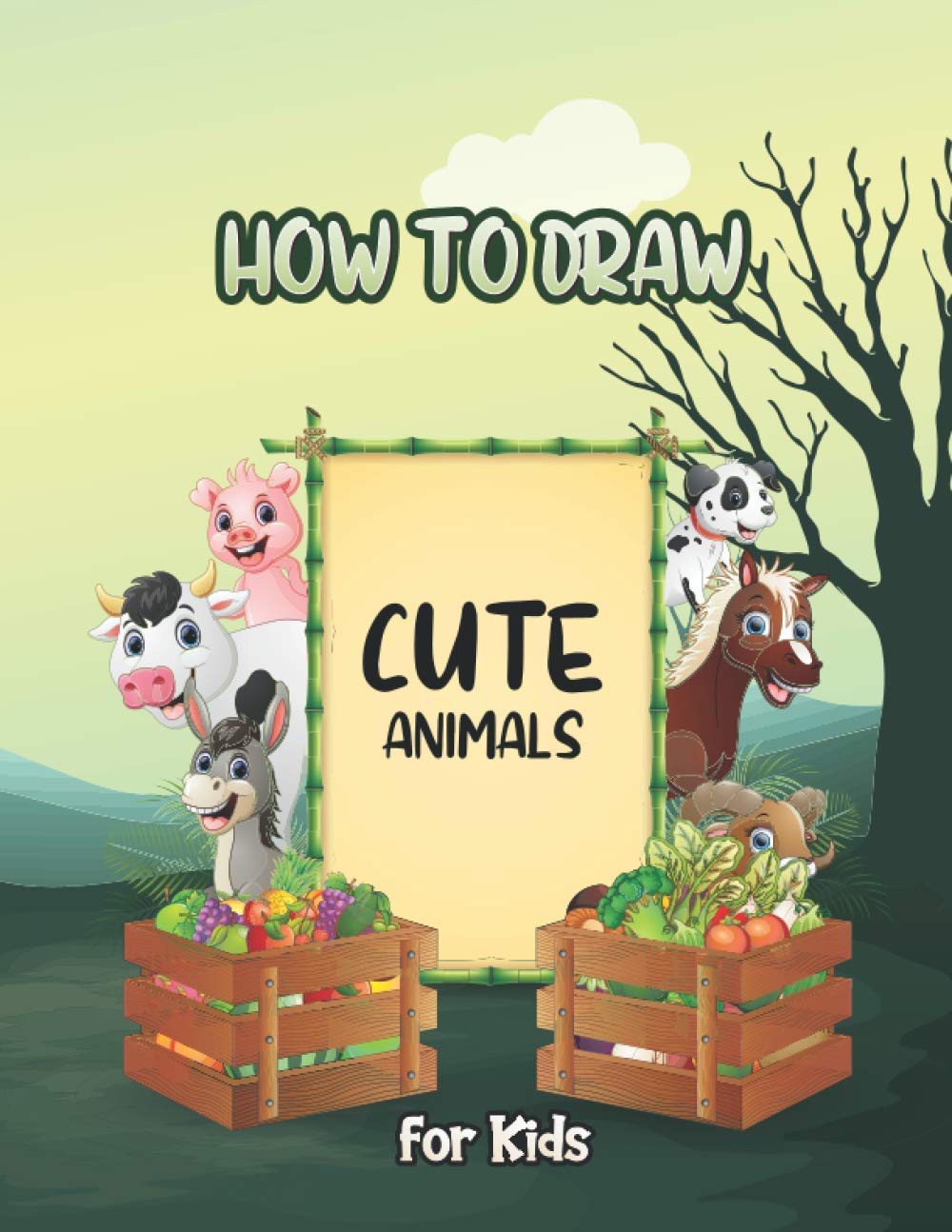 How To Draw Cute Animals: A Relaxing And Simple Drawing Book Step-By-Step And This Book For Kids To Learn To Draw