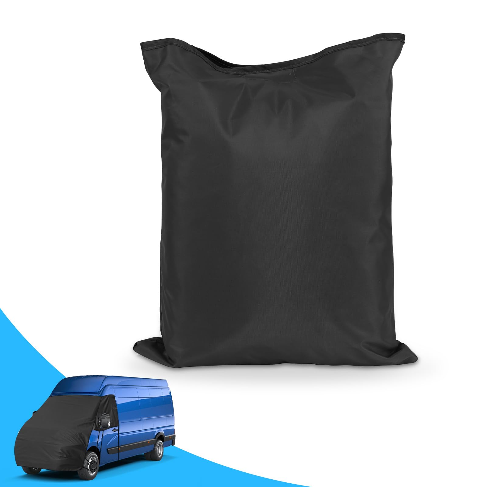 Copertura Parabrezza Camper per Renault Master Nissan NV400 Interstar Opel Movano, 420D Telo Copri Parabrezza Camper con 10 Bande e Magneti per Protezione da Ghiaccio, Neve e Sole