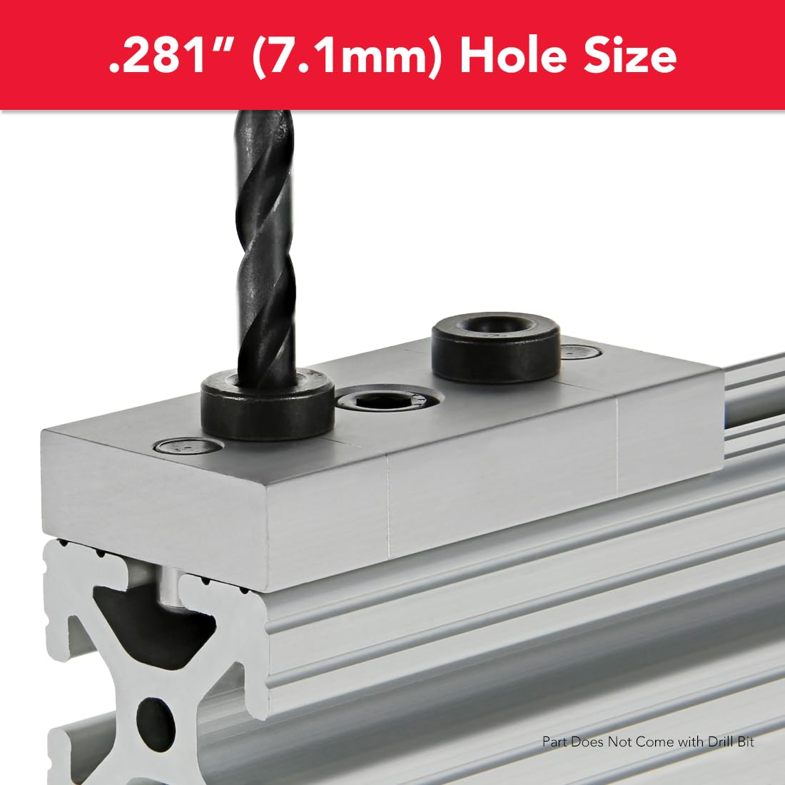 8020, 6130, 15 Series, Access Hole Drill Jig for 1.5