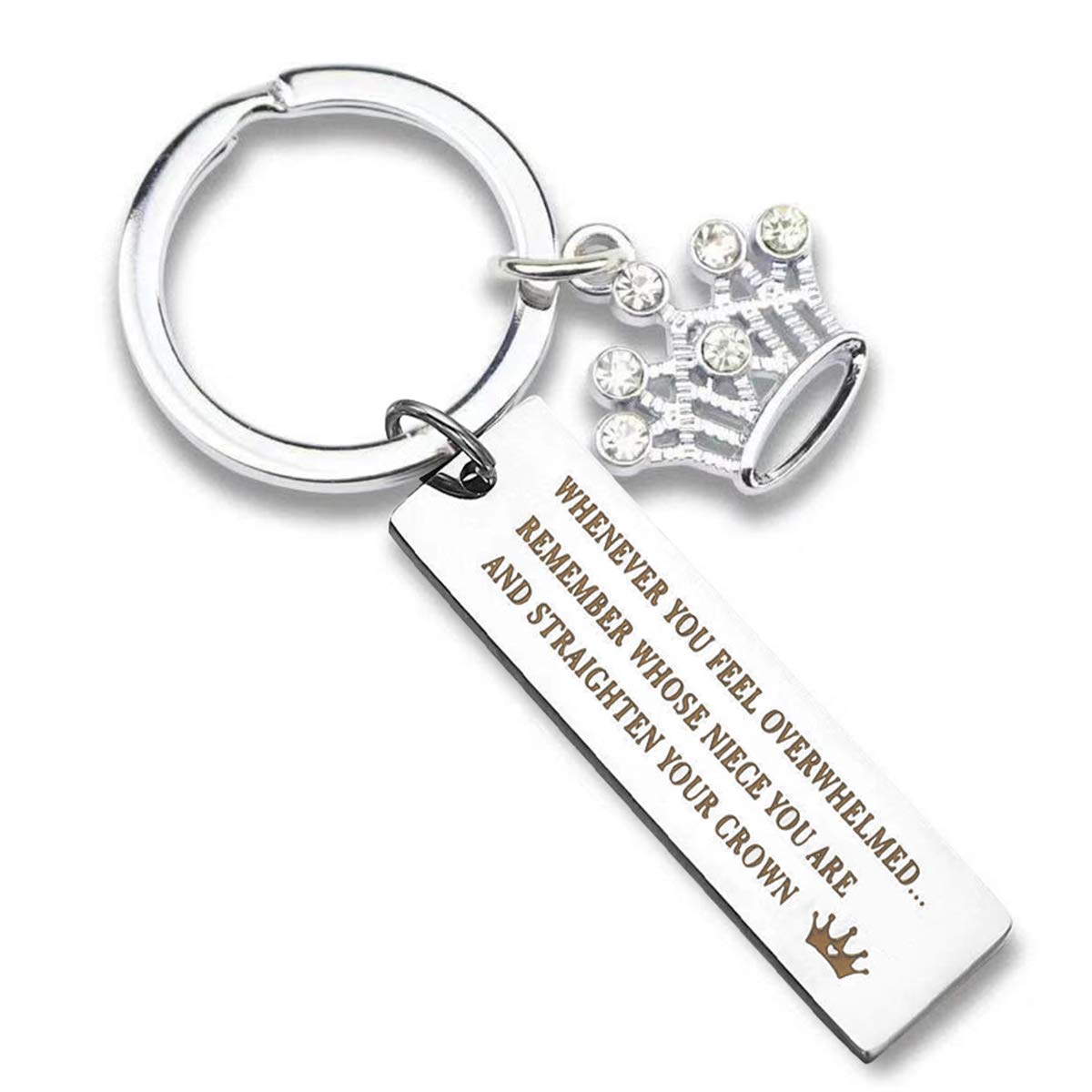 JstudInspirational Birthday Gifts Keychain Encouragement Personalized Keychain for Daughter Son from Mom Dad