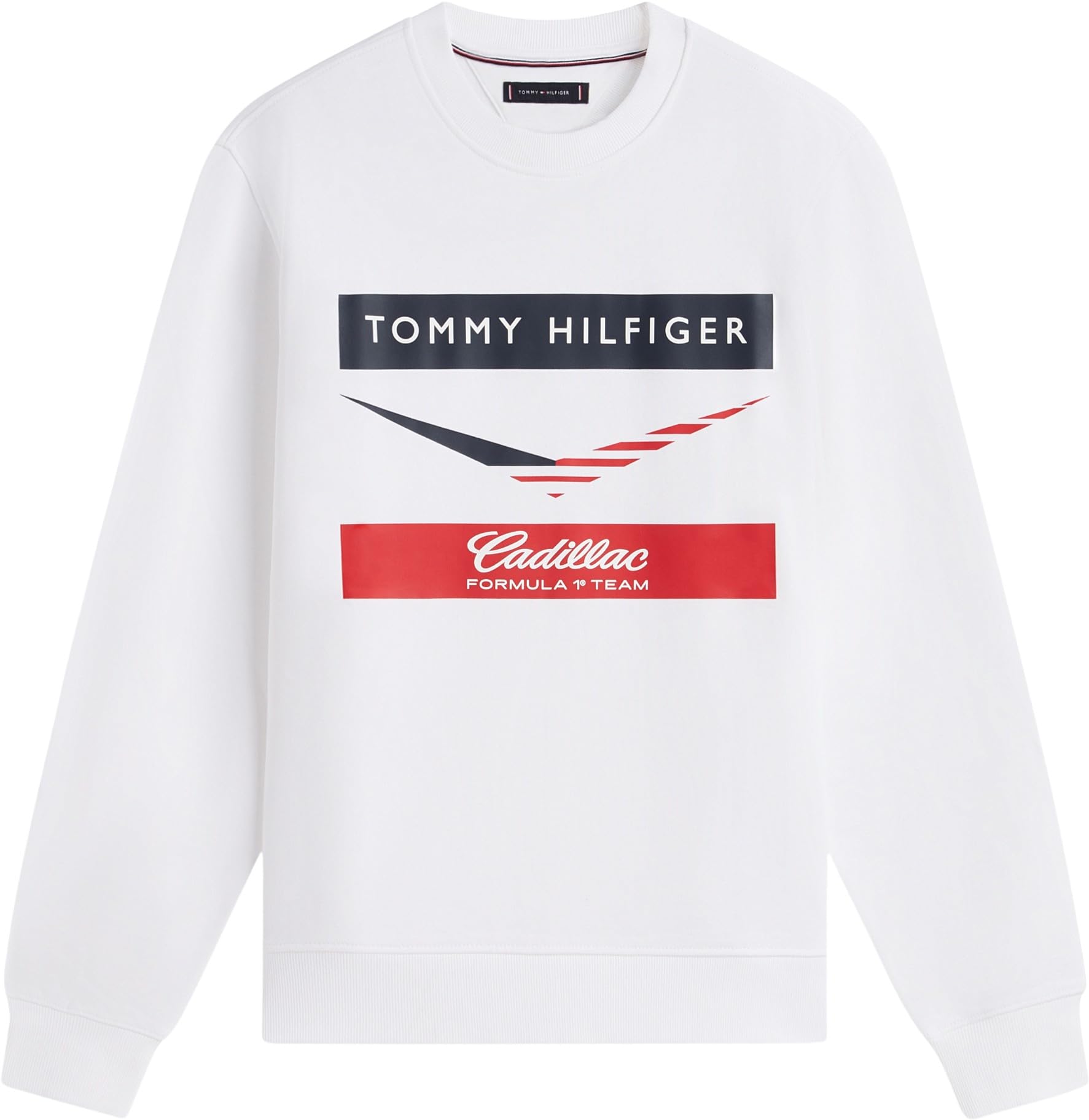 Tommy Hilfiger Unisexe Sweatshirt TH X Cadillac F1 Chevron Crewneck Coton
