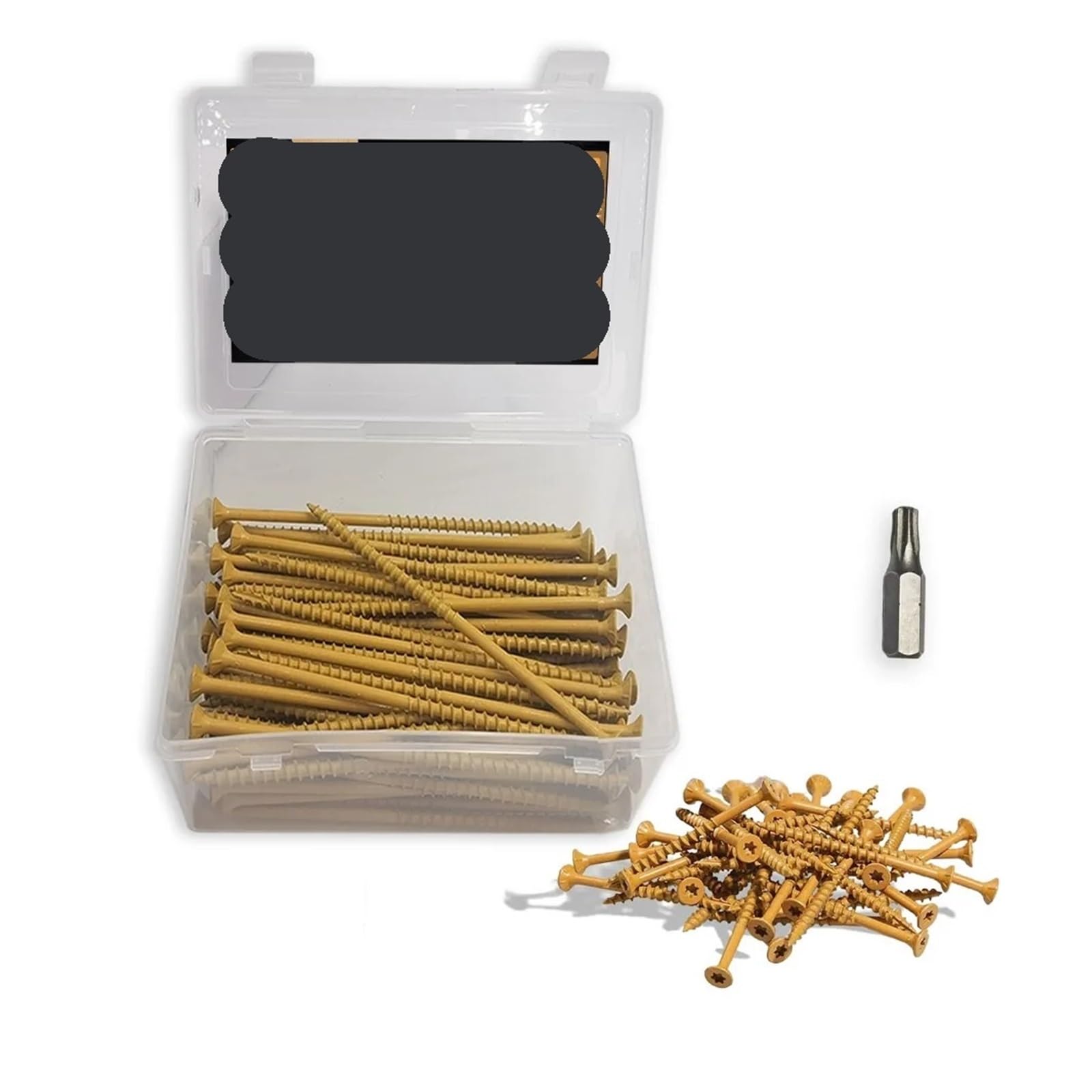 80/100PCS # 10 Vis à bois autotaraudeuses, adaptées à la fixation de produits en bois ou d'autres matériaux sur des objets en bois.(10x3-1-2 100Pcs)