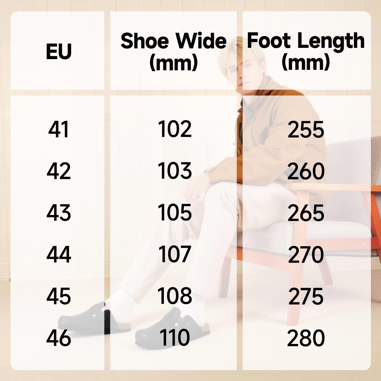 Zuecos y Mules para Hombre Pantuflas con Plantilla de Corcho Cerradas Hombre Mules 41-46 EU