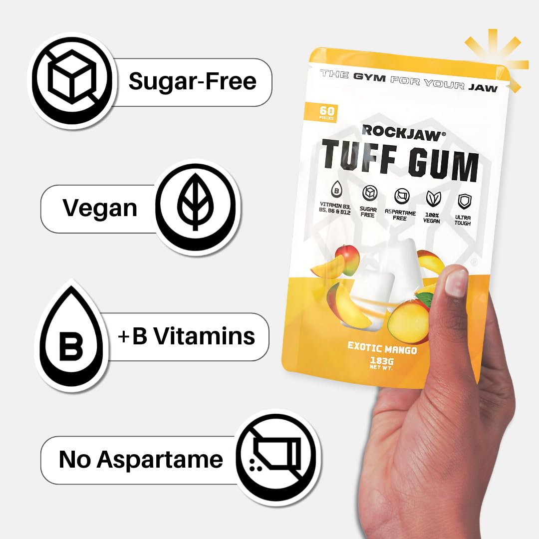 ROCKJAW® Jawline Gum - Tuff Gum 2.0 with + B Vitamin Complex - 100