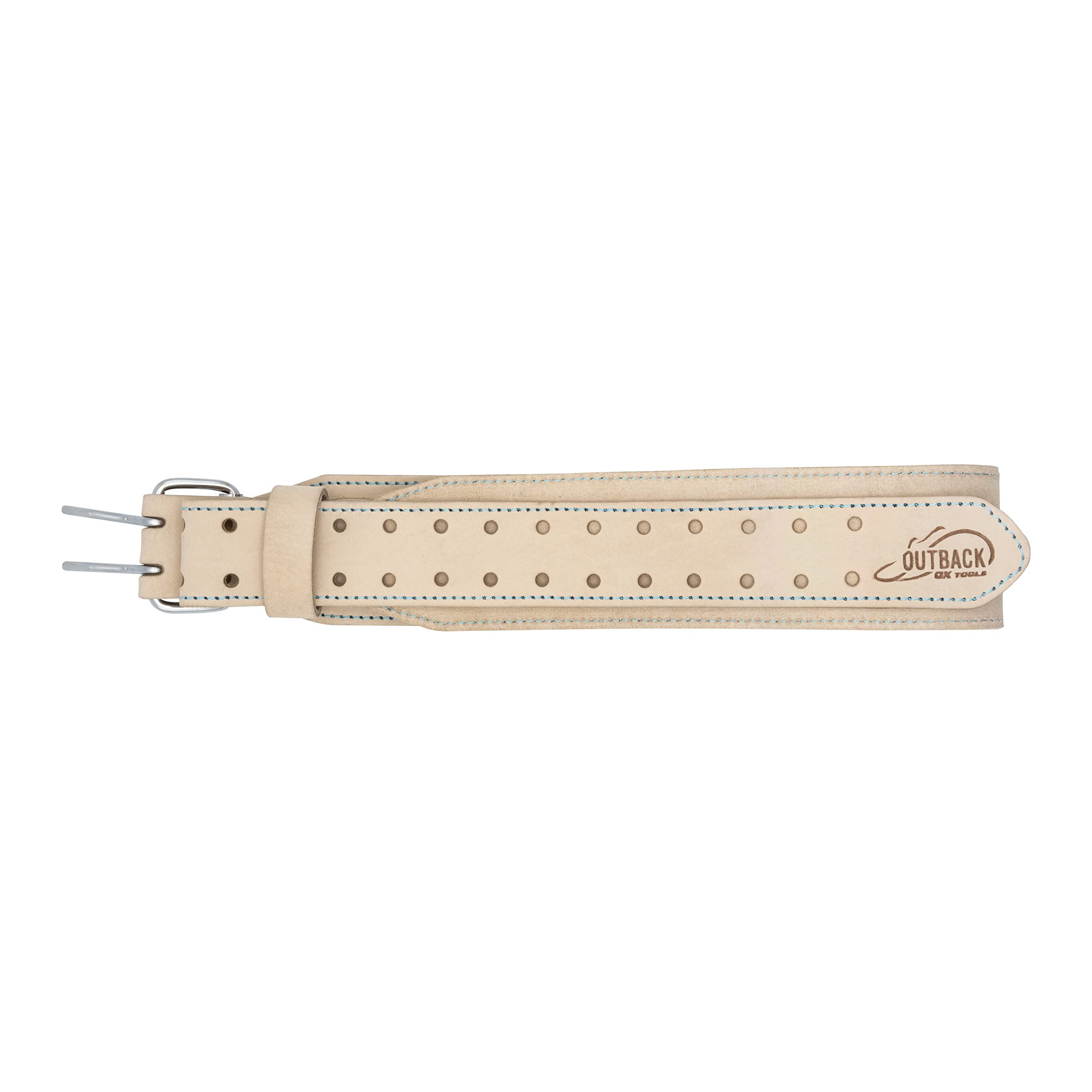 OX TOOLS Ceinture à outils Pro en cuir blanc de 7,6 cm – Taille L de 86,4 cm à 111,8 cm | Pour bas de ligne à outils, pochettes et étuis