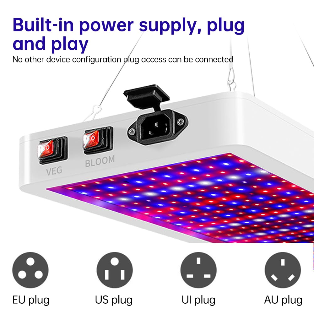 Eacam Małe Lampy do Uprawy w Pomieszczeniach, światło o Pełnym Spektrum,