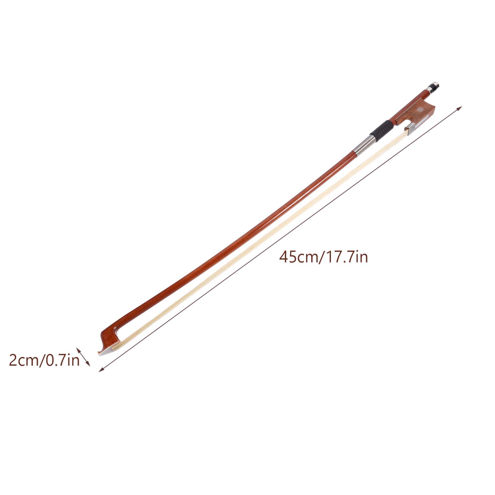 OFFSCH Student Violin Bow 1/10 Size High Elasticity Horse Hair Comfortable Design Violin Practice Bow Violin Accessory