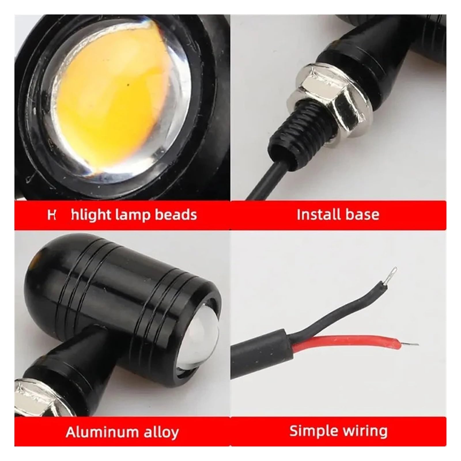 Indicatore luminoso lampeggiante direzione LED moto Indicatoris Motos
