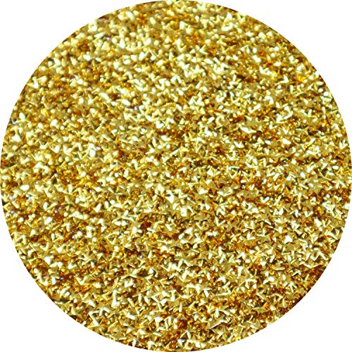 Hemway Ultra-Schein-Glitter - 1/5" 0,2" 5 mm - 3-D Geprägter Sternförmiger Glitter Pailletten für Dekoration, Harz, Scrapbook, Kunst, Kunsthandwerk, Design, Nail und Kosmetik - Gold - 50 g – Bild 2