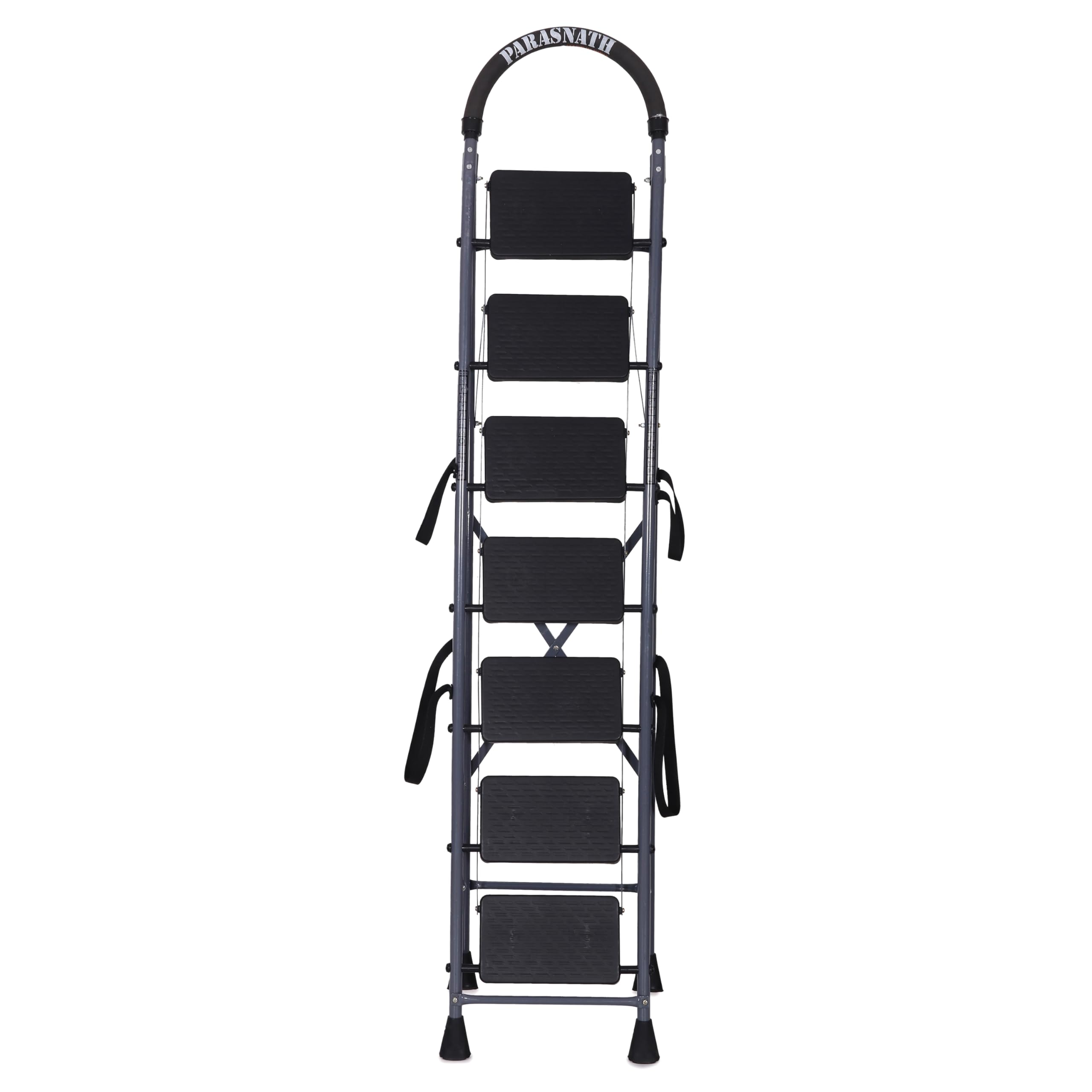 Parasnath 7-Step GoUp Steel Ladder Grey | Foldable Lightweight Step Ladder with Anti-Skid Plastic Steps | Durable and Safe | 6-Year Manufacturer Warranty | Made in India — Amazon image 8