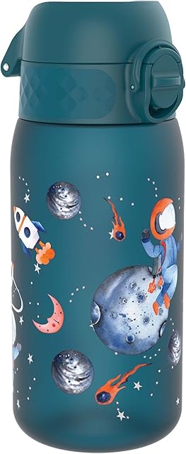 Ion8 Leak Proof Kids Water Bottle, BPA Free, Space, 350ml (12oz)