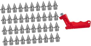 ibasenice 4 Sets Shoe Spikes Golf Shoes Spikes Metal Cleats Trail Running Shoe Steel Track Spikes Shoes Replacement Spikes Track and Field Spike Nails for Cross Country Anti-slip Shoes Nails