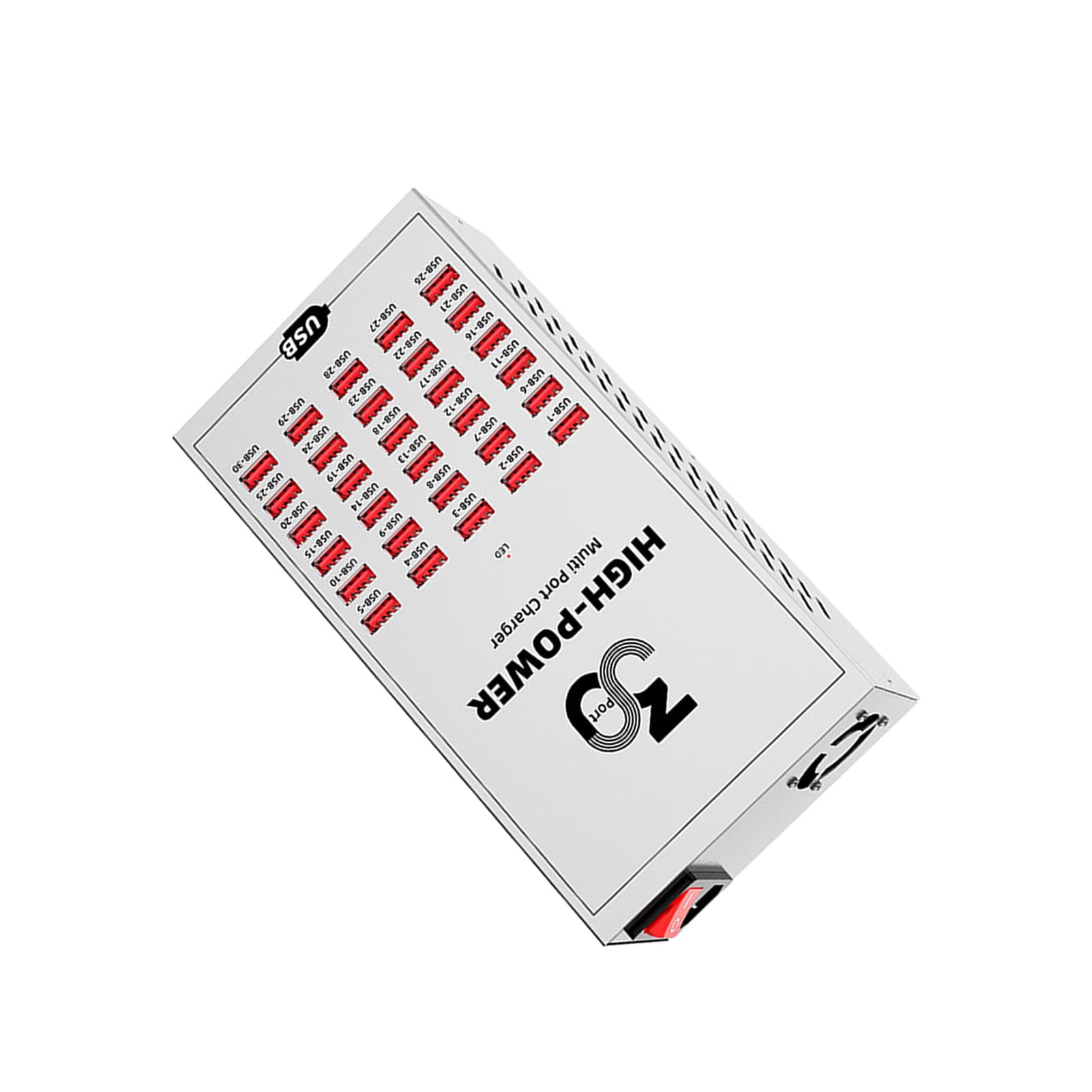 Estación de Carga USB de 30 Puertos para Oficina Viajes, 200W