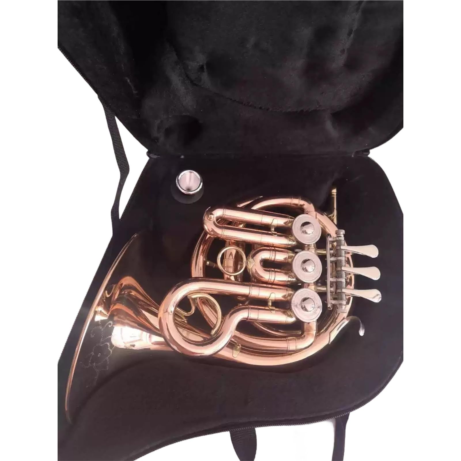 Professionelles Waldhorn Miniatur-Waldhorn Mit Phosphorbronze Graviert Bb-Klappe Professionelle Qualität