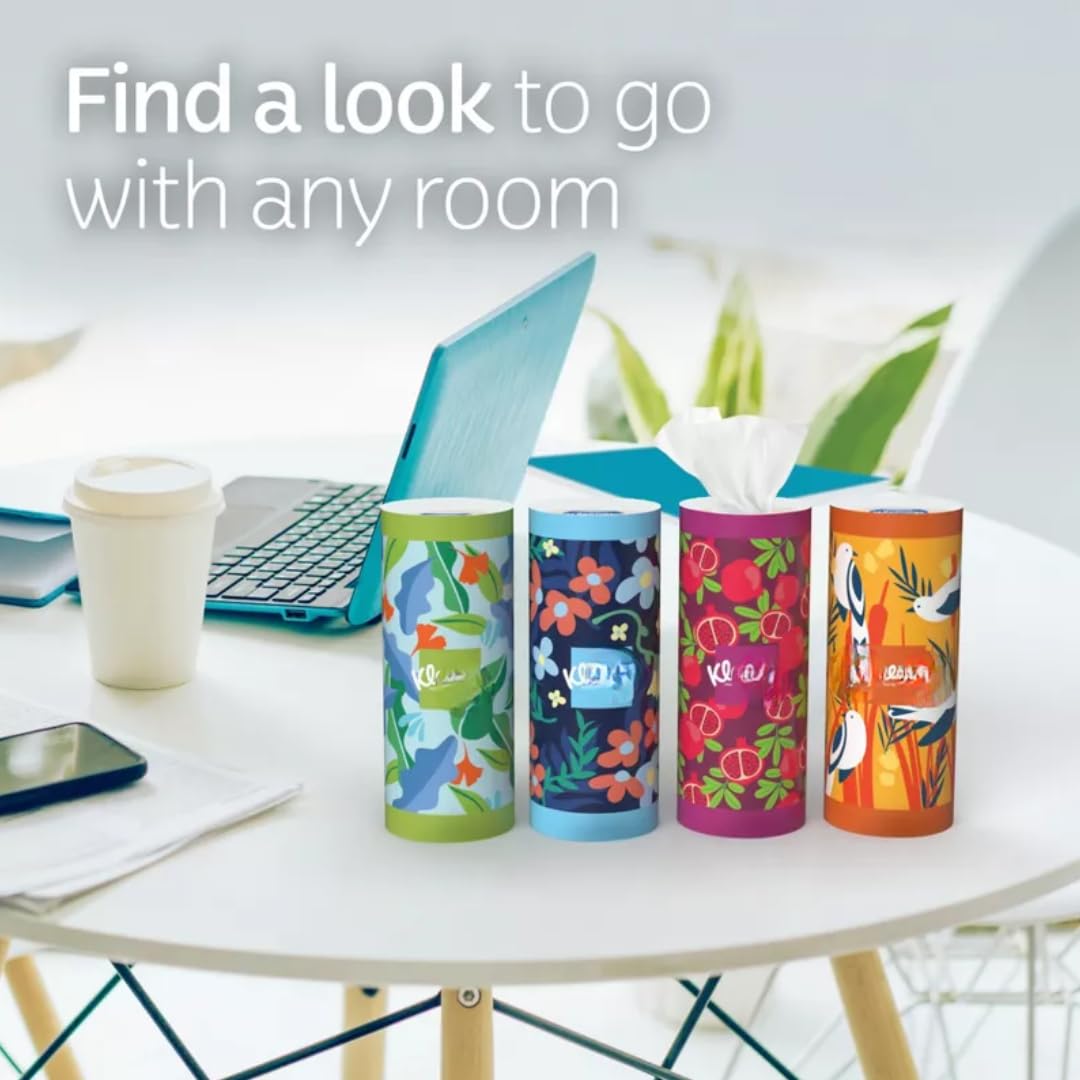 Go Perfect Fit Facial Tissue, 2-Ply, 50 Count, 8,12,24 Pack (8 Box)