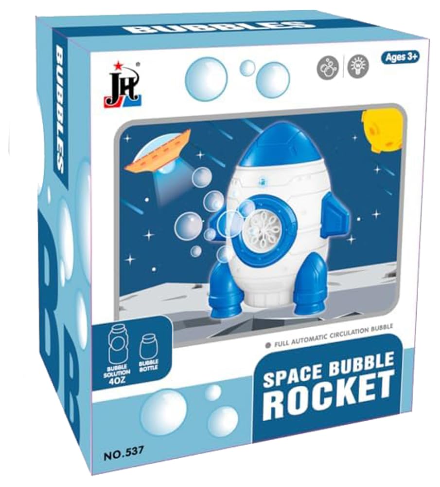 Sam Toys B/O BUBBLE MACHINE 8 HOLES BUBBLE WITH LIGHT INCLUDING 1 EMPTY BOTTLE+1 * 115ML LIQUID 4*AA BATTERY (NOT INCLUDING)