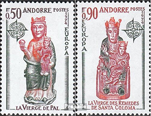 Prophila Collection Andorra - Francese Post Michel.-No..: 258-259 (Completa Edizione) 1974 €uropa (Francobolli per i Collezionisti)