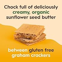 Vista 3 de Once Again Sandwiches Graham de mantequilla de girasol, aperitivos sin gluten para niños y adultos, galletas sándwich con mantequilla de semillas