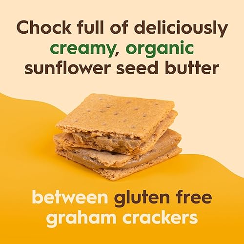 Miniatura 3 de Once Again Sandwiches Graham de mantequilla de girasol, aperitivos sin gluten para niños y adultos, galletas sándwich con mantequilla de semillas de