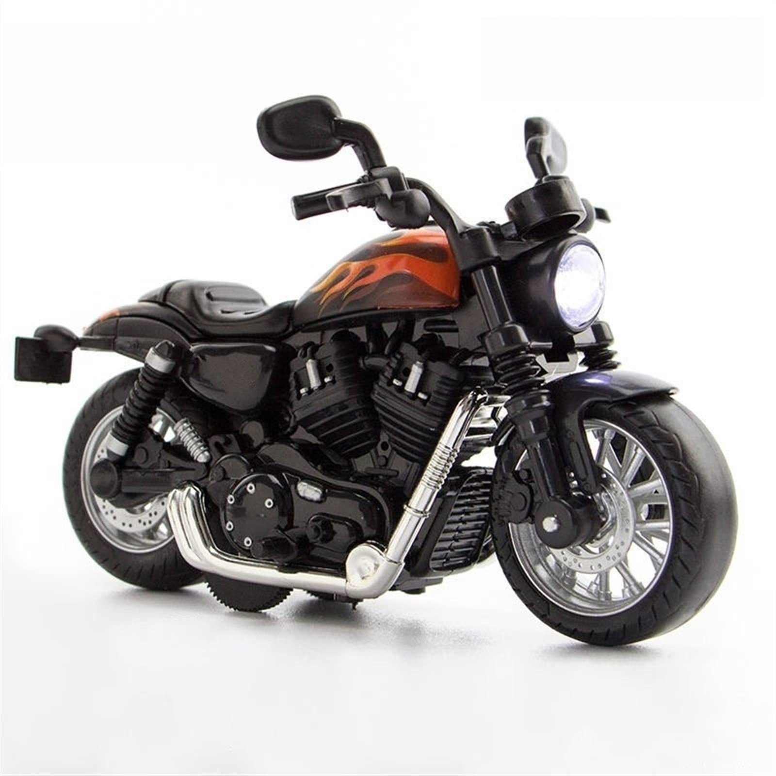 SEYXF Motorbike Toy Motorcycle Model Light & Sound Effect Diecast Birthday Gift 1/14 for Harley Alloy