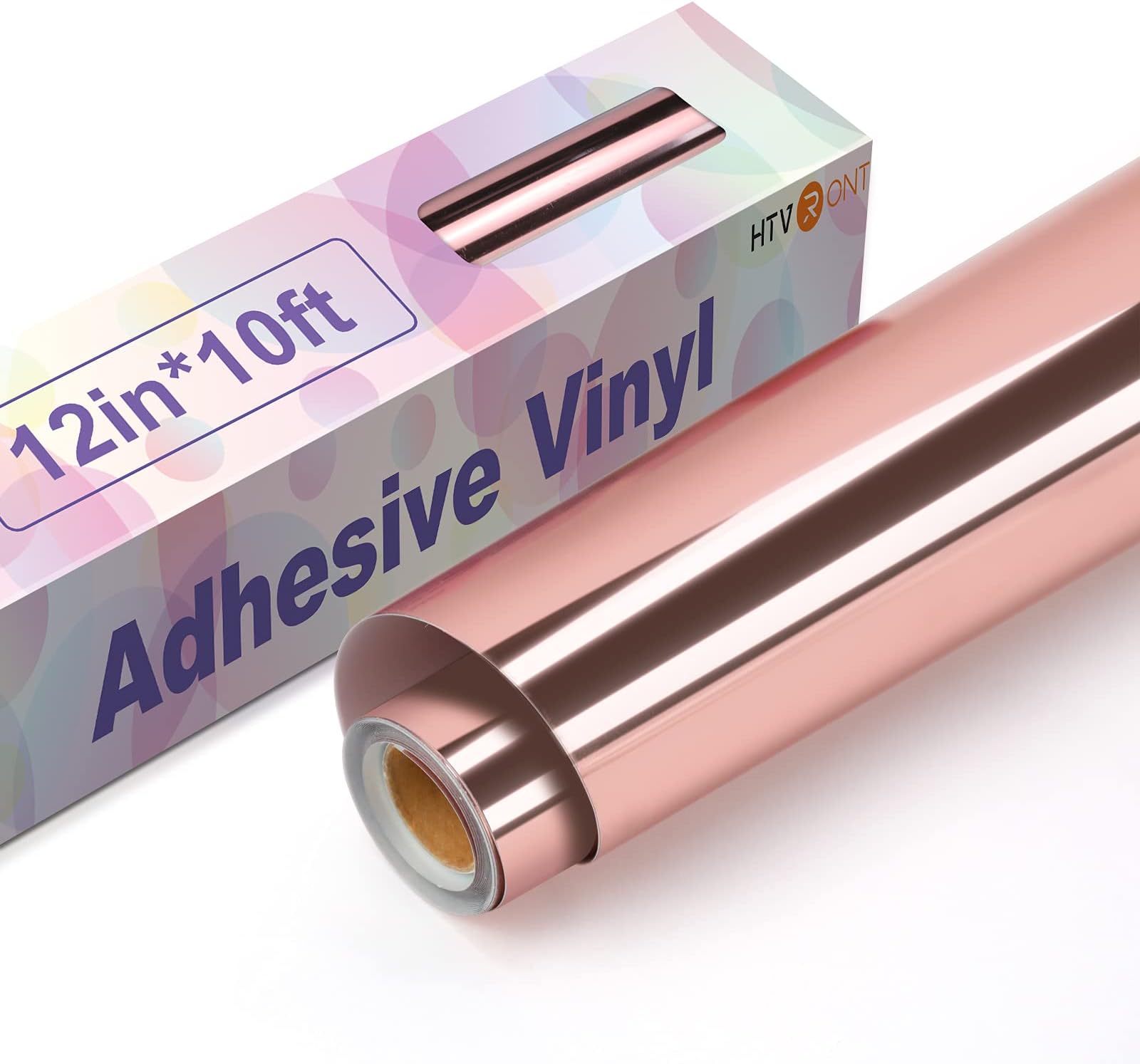 Prime Vinyl Chrome Rose Gold Permanent Vinyl Roll, Rose Gold Vinyl for