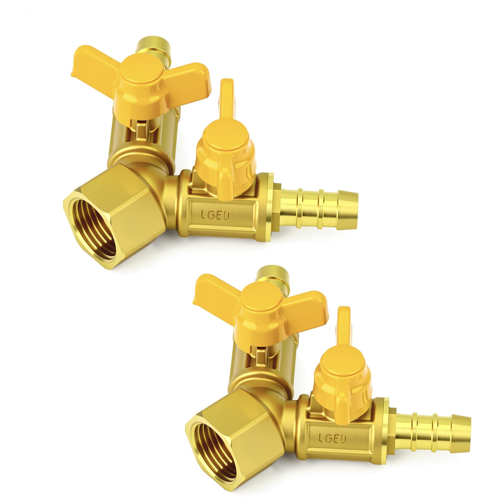 Válvula de bola de 3 vías tipo Y, rosca 1/2 BSP a manguito 12mm GASHER