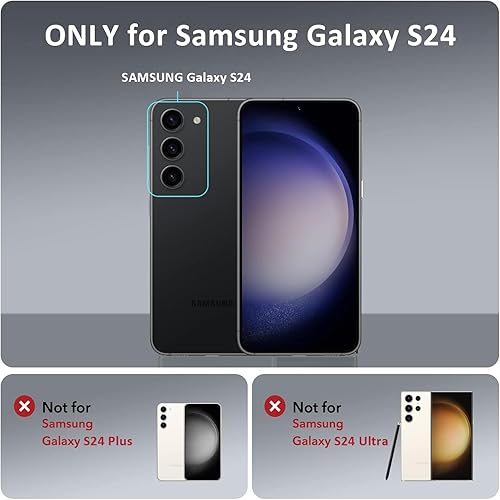 Miniatura 7 de TISOOG Funda magnética fuerte para Samsung Galaxy S24, color morado oscuro