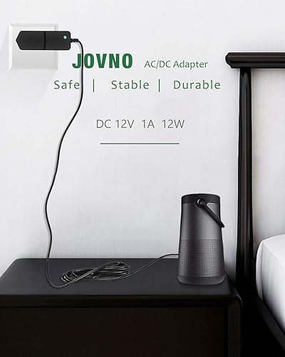 Miniatura 2 de 2 unidades, fuente de alimentación JOVNO 12V 1A, 100-240V AC a DC 12V 1amp 12W adaptador 700mA 500mA 400mA con punta de 0.217x0.098 in para tiras de