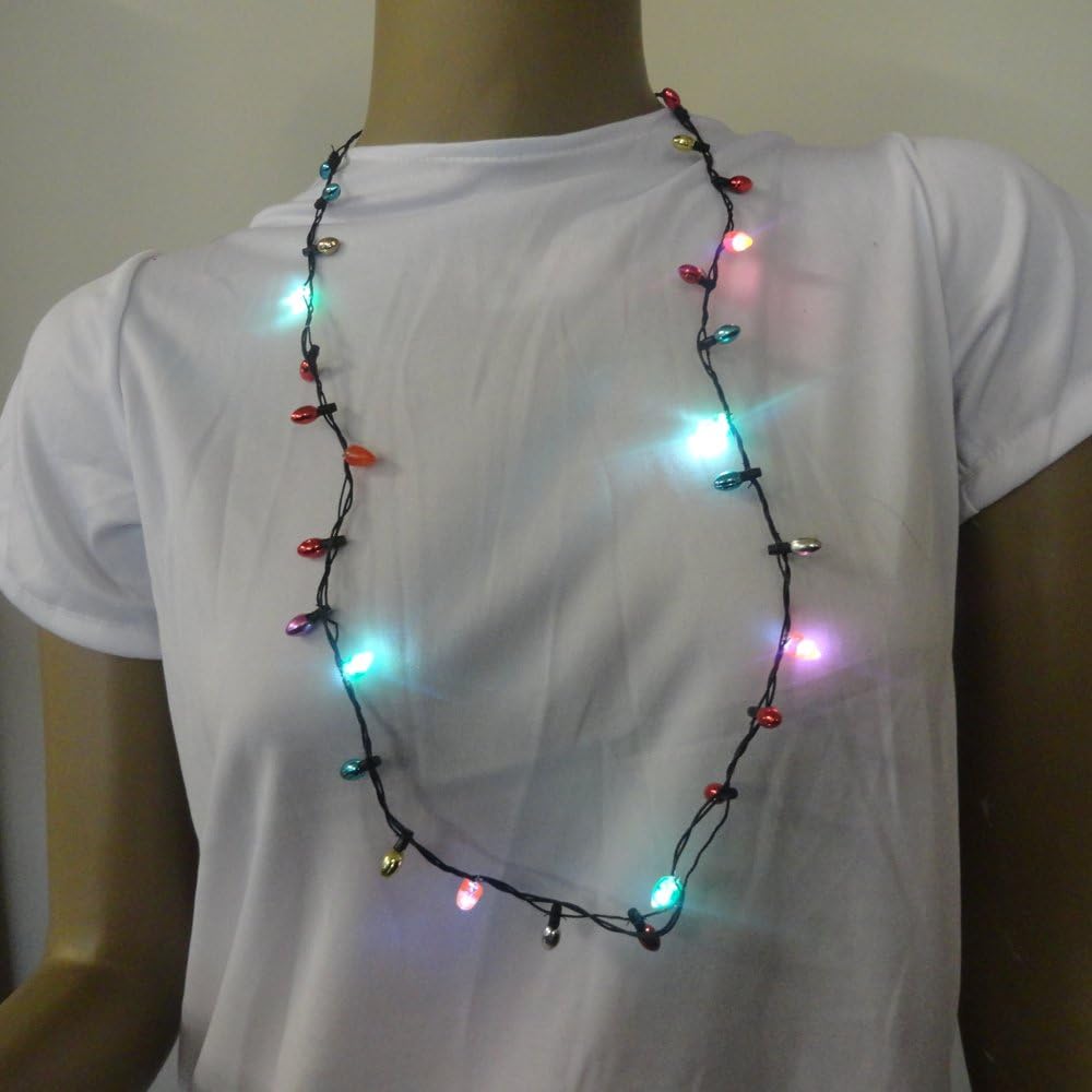 Christmas DecorationsLight Up Necklace Flashing Necklace Christmas Parties Hen Nights or Halloween