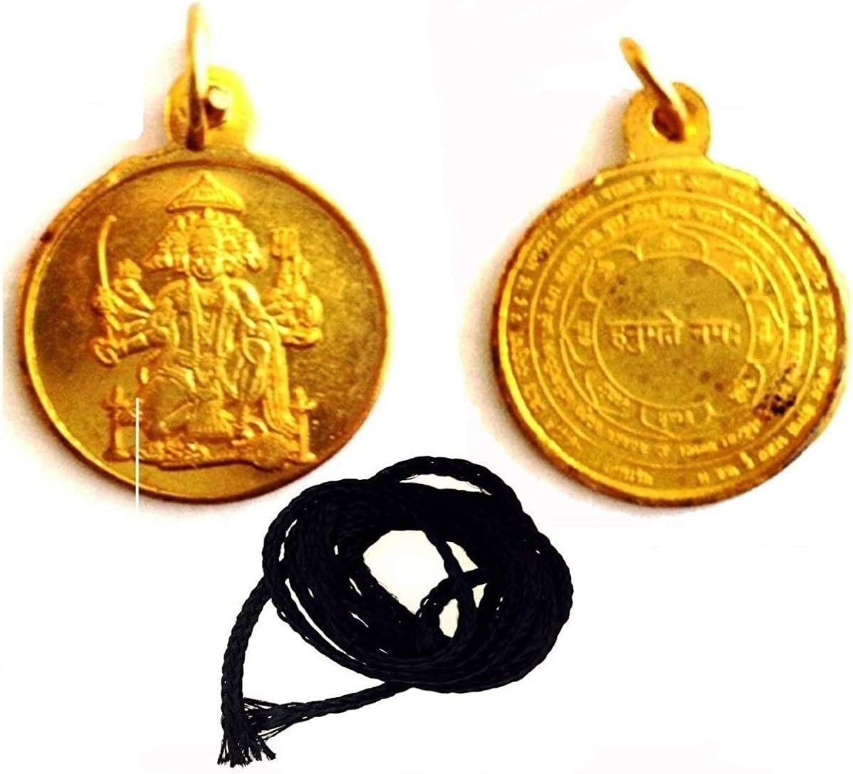 Sri Panchmukhi shree Panch Mukhi Hanuman Yantra Kavach Pendant Locket with Black Thread