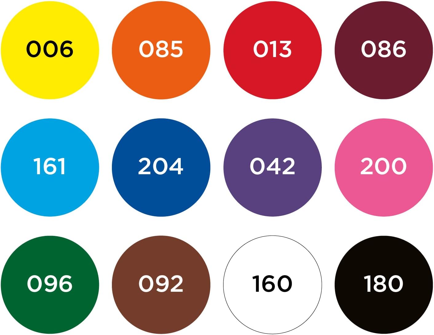 Molotow ONE4ALL Acrylic Paint Marker Set 1, 4mm, Assorted Colors, 12 Marker Set, 1 Set Each (200.153)