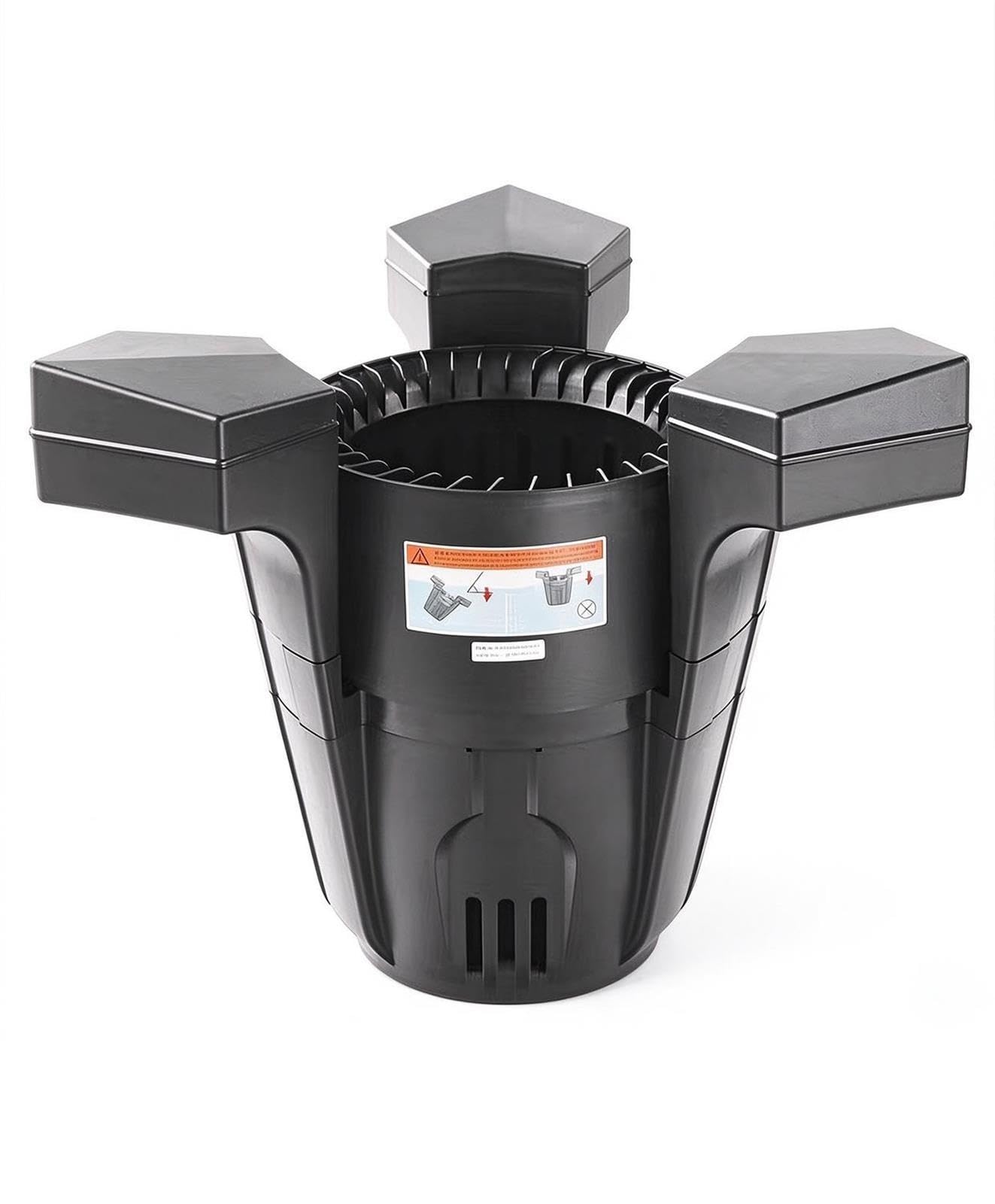 Skimmer flotante automático estanques, limpiador desechos superficie