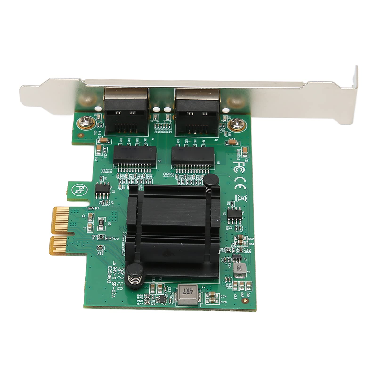 Cryfokt Dwuzłączowa Karta Sieciowa PCIe Gigabit, 10/100/1000 Mbps RJ45