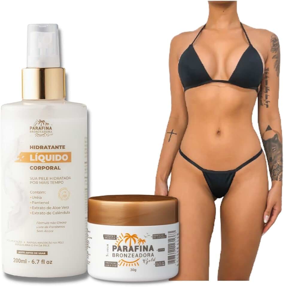 Parafina Bronzeadora Gold 30g Hidratante, Biquíni para Bronzear