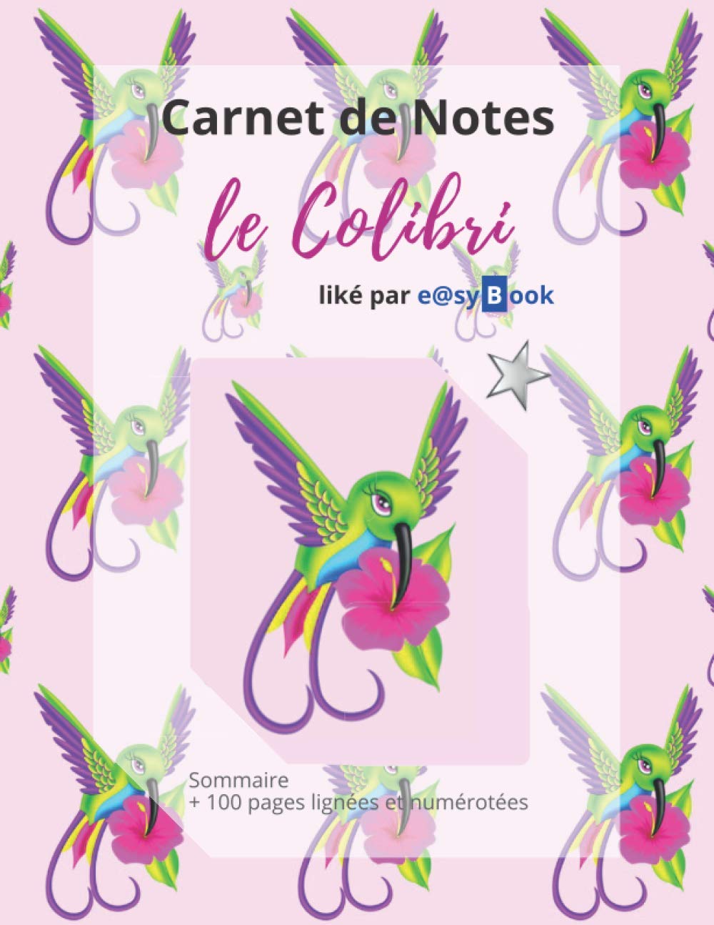 Carnet de Notes - le Colibri: [Gd. Format] : Sommaire + 100 pages lignées et numérotées