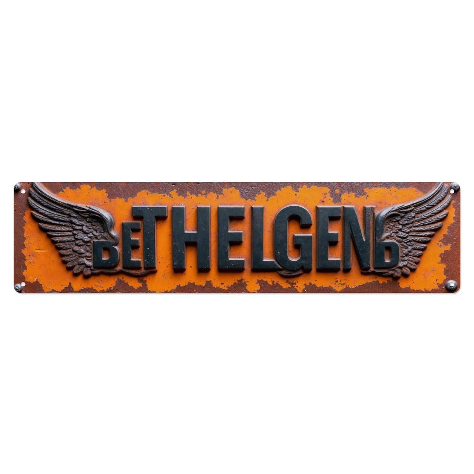 Iageret Vintage Be The God_1 Metal Tin Sign Retro Wall Decor, Bar Garage Cafe Kitchen Home Wall Art Poster Decoration 4X16inches