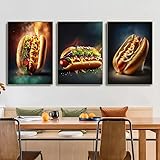 Photo Gallery jiangshandaiyoucairen delizioso cibo hotdog hamburger poster stampa tela pittura arte murale immagine soggiorno cucina casa arredamento regalo senza telaio-30x40cmx3 Photo Gallery jiangshandaiyoucairen delizioso cibo hotdog hamburger poster stampa tela pittura arte murale immagine soggiorno cucina casa arredamento regalo senza telaio-30x40cmx3
