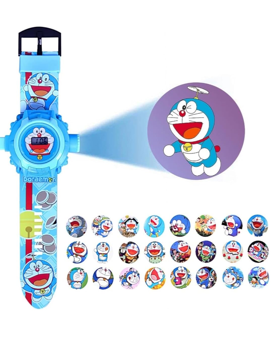 TONSYKid's Digital 24 Images Projector Watches for 2-5 Years Projector Watches for 2-5 Years Toy Watch | Spidermen Watch for Kids 5-6