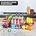 JINAMART Refrigerator Organizer Bins - Clear Plastic Bins For Fridge, Kitchen Cabinet, Freezer, Pantry Organization and Storage, BPA Free Fridge Organizer, 12.5